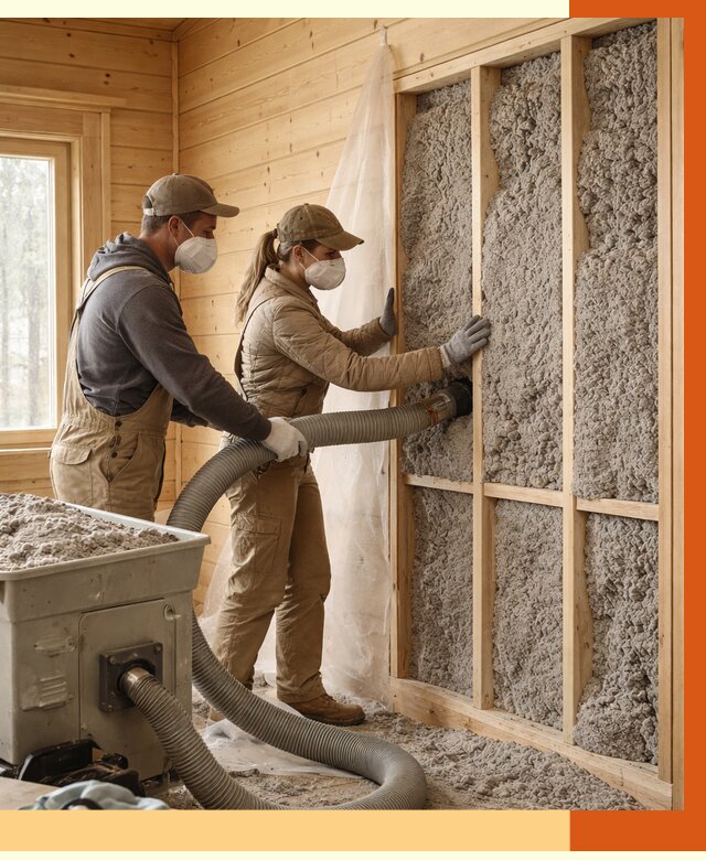 Утепление дачного дома эковатой в Фрязино от 1506 руб./м2 — комплексно, ТепломастерФрз