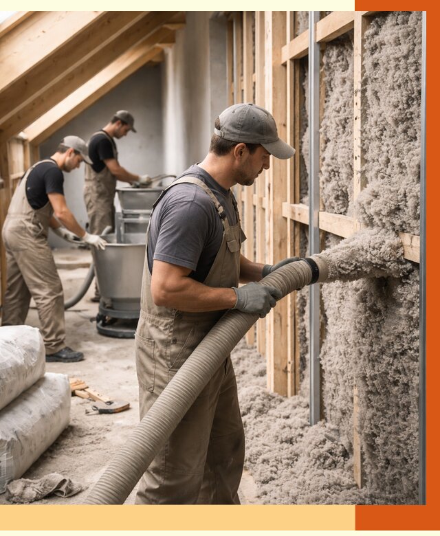 Утепление таунхауса эковатой в Фрязино от 2285 руб./м² — монтаж и задувка | ТепломастерФрз