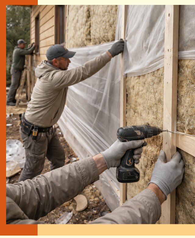 Утепление дома из бруса в Фрязино качественно и долговечно