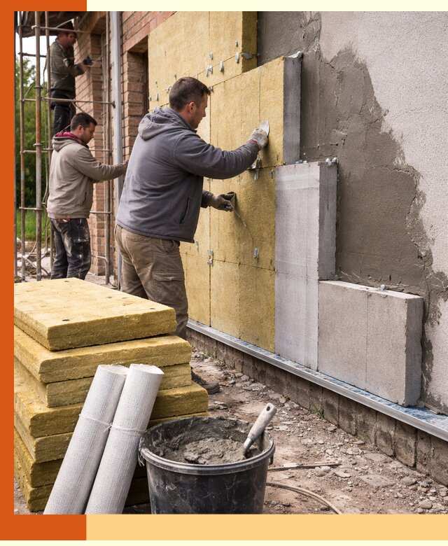 Утепление кирпичного дома под ключ в Фрязино