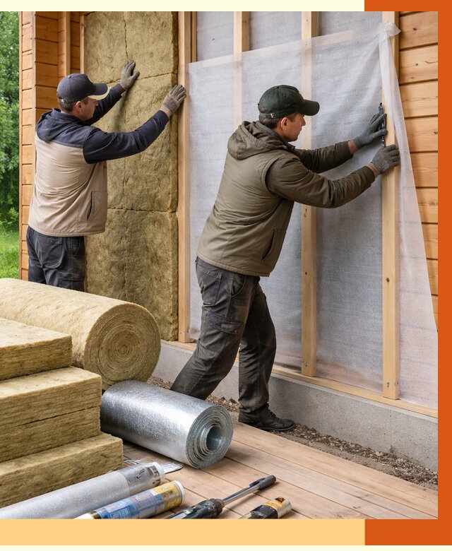 Утепление дома из двойного бруса в Фрязино от 4985 руб./м² — ТепломастерФрз под ключ