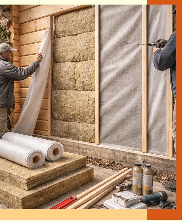 Утепление дома из минибруса в Фрязино от 4673 руб/м2 — заказать профессионально | ТепломастерФрз