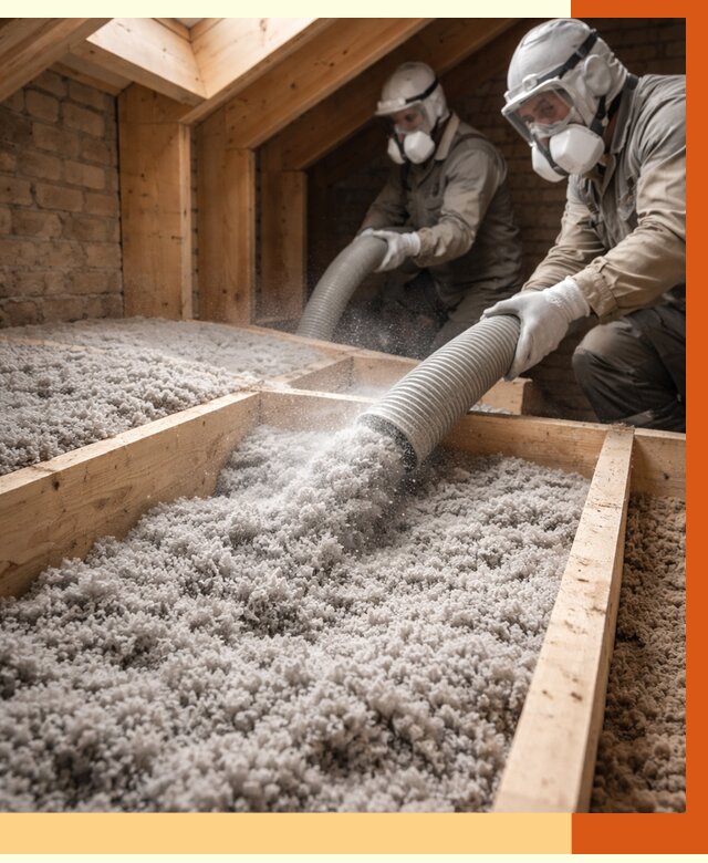 Утепление коттеджа эковатой в Фрязино от 2596 руб./м² — комплексная задувка и монтаж | ТепломастерФрз