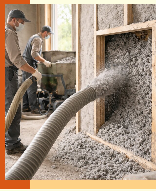 Утепление коттеджа эковатой в Фрязино с гарантией качества