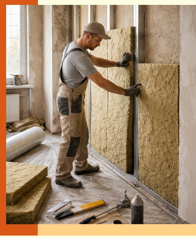 Утепление квартиры в Фрязино — комплексная теплоизоляция стен и полов