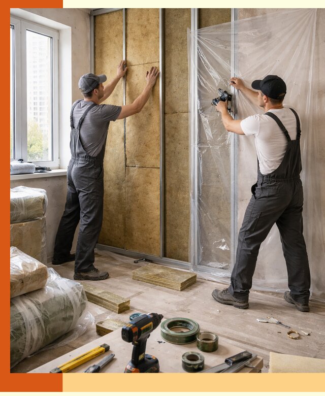 Утепление квартиры изнутри профессионально в Фрязино