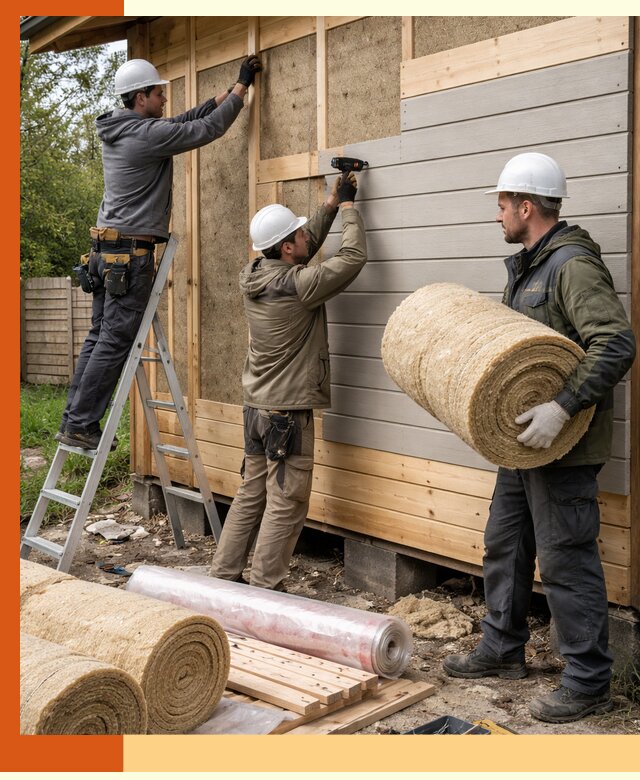 Утепление бани снаружи в Фрязино профессионально и надежно
