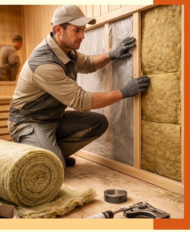 Утепление сауны изнутри в Фрязино от 6750 руб. за м2 | ППУ, под ключ — ТепломастерФрз