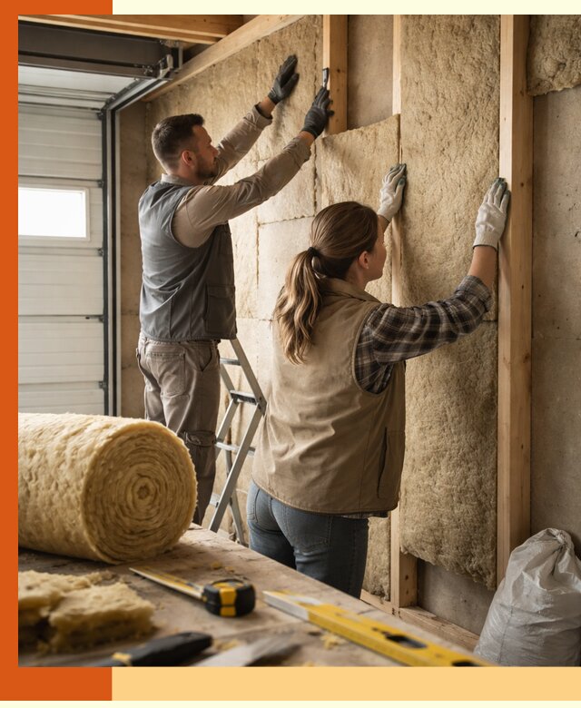 Утепление гаража изнутри в Фрязино: быстро и надежно