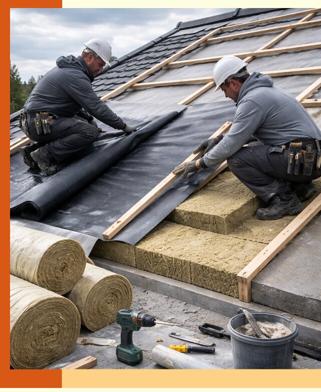 Утепление крыши снаружи в Фрязино: профессиональная теплоизоляция