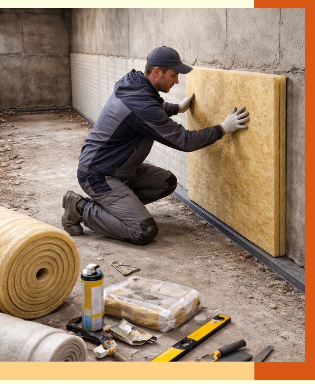 Утепление фундамента изнутри в Фрязино от 4362 руб./м2 — работы под ключ | ТепломастерФрз