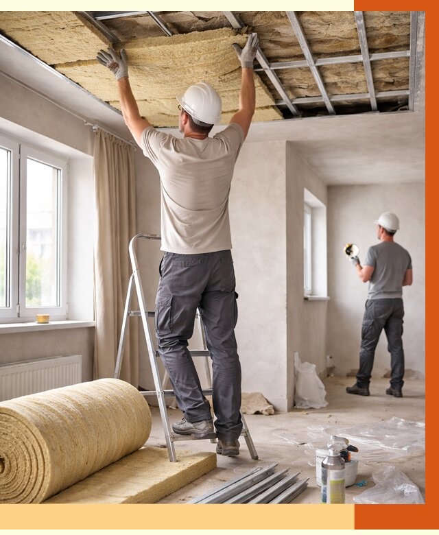 Утепление потолка в частном доме в Фрязино от 987 руб./м² — работы под ключ | ТепломастерФрз