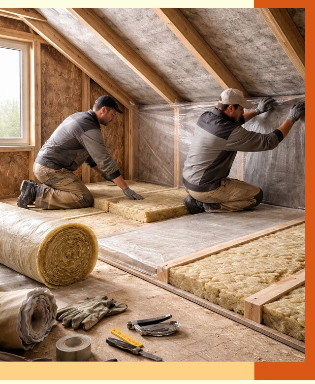 Утепление чердака в Фрязино от 7789 руб/м² — теплоизоляция и комплексное утепление под ключ | ТепломастерФрз