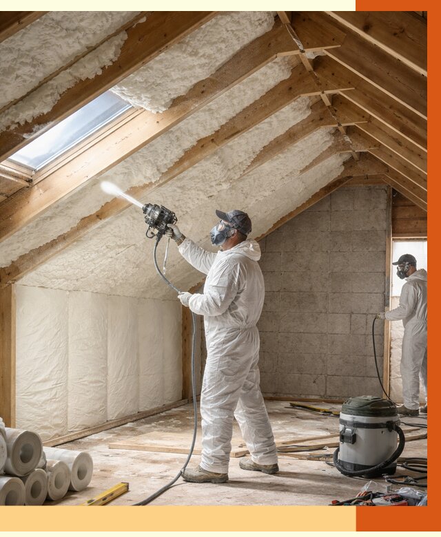 Утепление мансарды ППУ в Фрязино от 2856 руб./м² — заказать под ключ | ТепломастерФрз