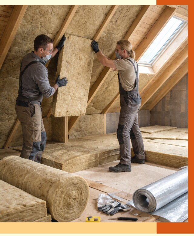 Утепление мансарды минватой в Фрязино от 4362 руб./м2 — монтаж и пароизоляция | ТепломастерФрз