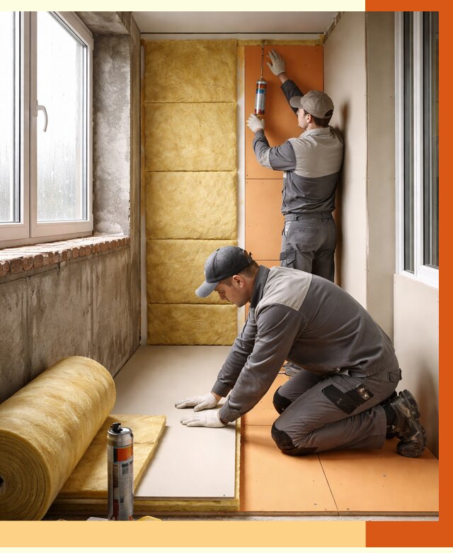 Утепление лоджии под ключ в Фрязино от 6750 руб/м2 — комплексное решение | ТепломастерФрз