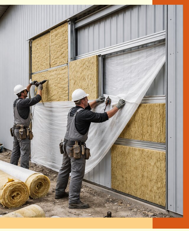 Утепление металлического склада в Фрязино от 4673 руб/м2 — комплексное утепление под ключ | ТепломастерФрз