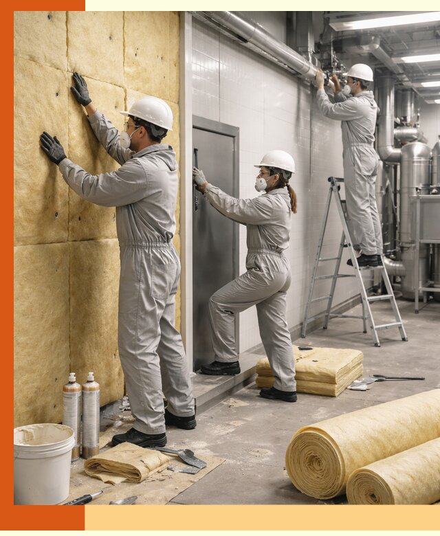 Утепление пищевого цеха под ключ в Фрязино