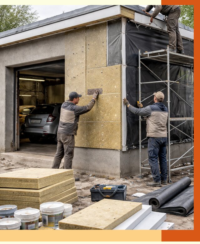 Утепление автосервиса в Фрязино ппу, пеноизоляция, от 15058 руб/м2 — ТепломастерФрз