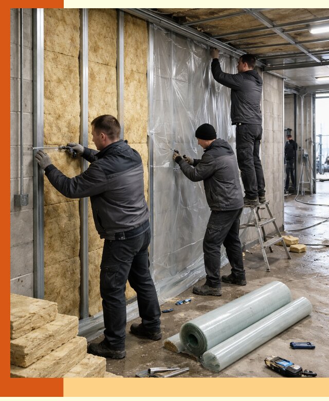 Профессиональное утепление автомойки в Фрязино для любого типа помещений