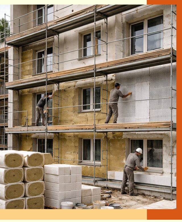 Утепление гостиницы в Фрязино от 7477 руб./м2 — комплексно, ППУ, под ключ | ТепломастерФрз