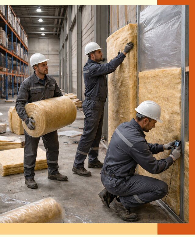 Утепление логистического центра в Фрязино от 4673 руб/м² под ключ | ТепломастерФрз