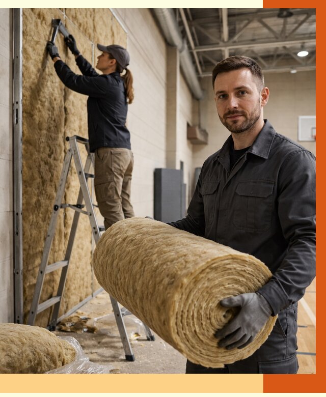 Утепление спортзала в Фрязино от 7789 руб/м2 — комплексное утепление под ключ | ТепломастерФрз