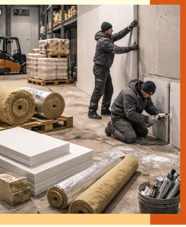 Утепление холодного склада в Фрязино от 8827 руб/м2 — комплексное под ключ | ТепломастерФрз