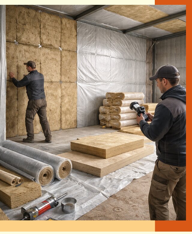 Утепление теплого склада в Фрязино под ключ от 11943 руб/м² | ТепломастерФрз