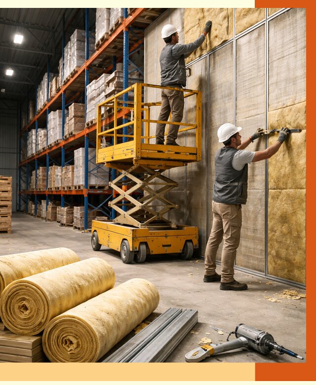 Утепление торгового склада в Фрязино от 3323 руб/м2 — комплексно и под ключ | ТепломастерФрз