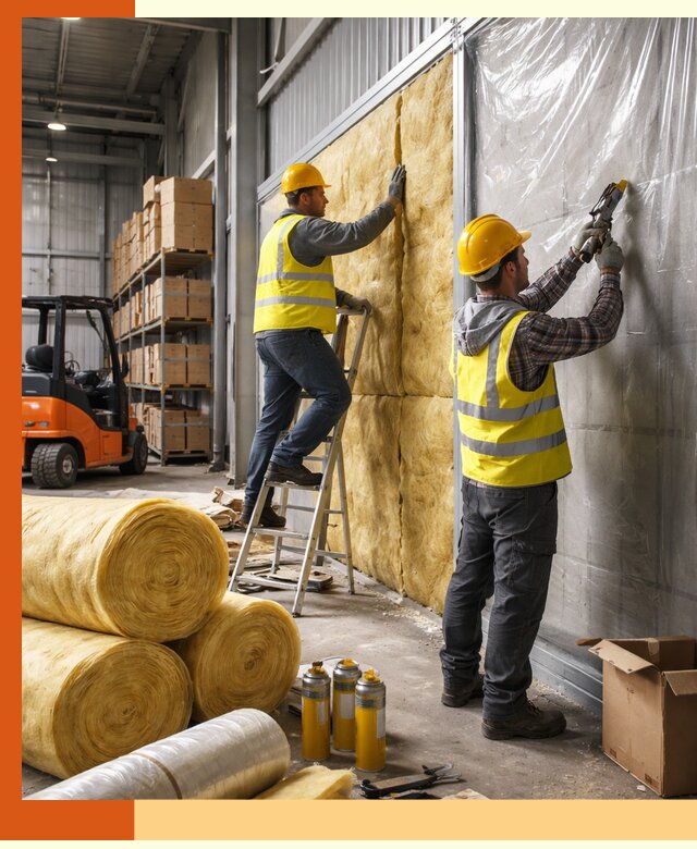 Утепление склада с техникой в Фрязино под ключ