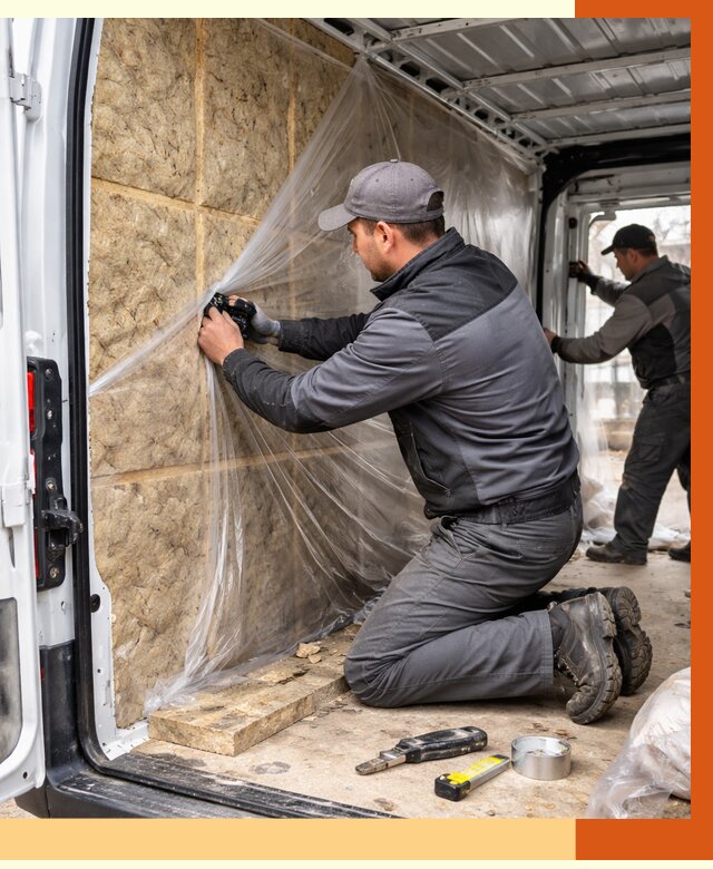 Утепление фургона в Фрязино от 17135 руб/м2 — утепление фургона ППУ и кузова | ТепломастерФрз