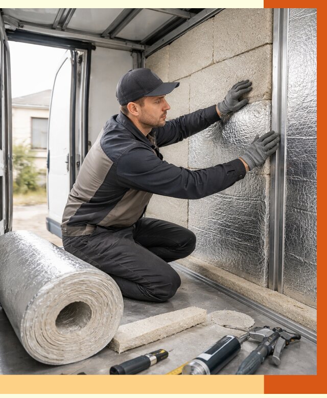 Утепление фургона рефрижератора в Фрязино от 12981 руб./м² под ключ | ТепломастерФрз