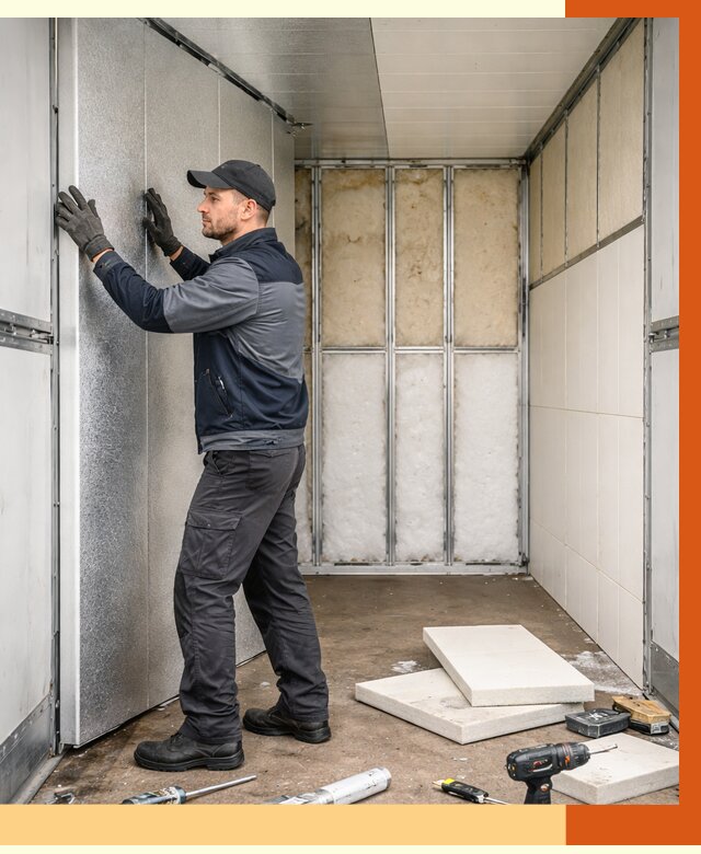 Утепление холодильного кузова в Фрязино от 14020 руб. под ключ | ТепломастерФрз