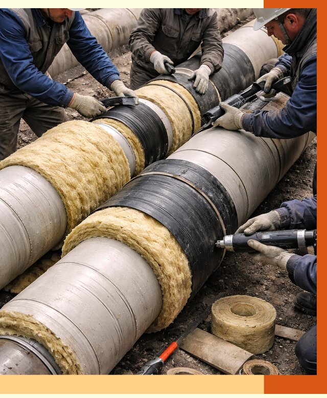 Утепление трубопровода в Фрязино под ключ от 1921 руб. — надежно и выгодно | ТепломастерФрз