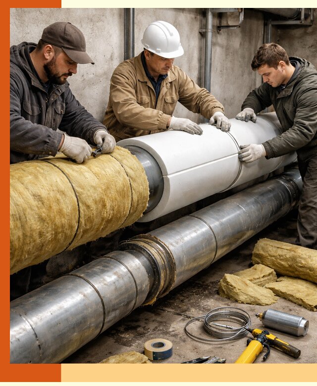 Утепление трубопровода в Фрязино с гарантией энергоэффективности