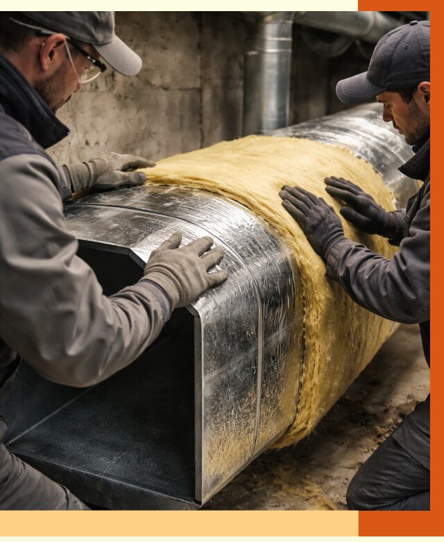 Утепление воздуховодов в Фрязино от 4362 руб. — теплоизоляция вентиляции | ТепломастерФрз