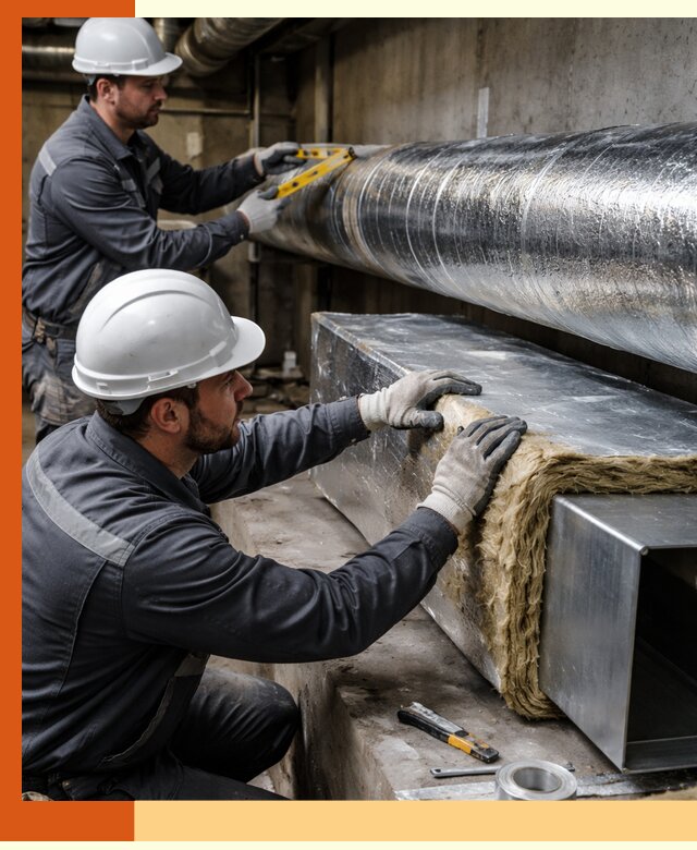 Профессиональное утепление воздуховодов и теплоизоляция в Фрязино