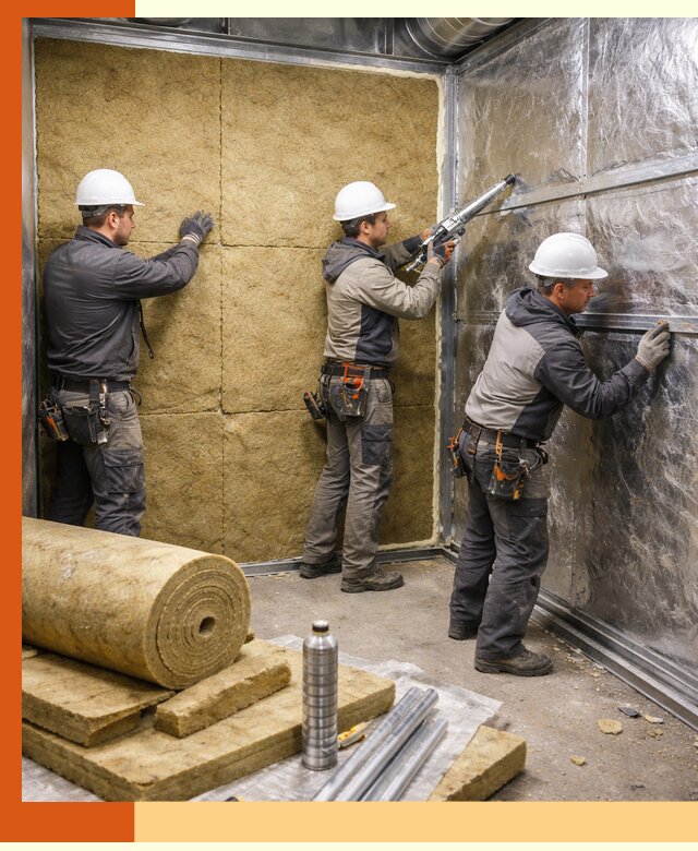 Утепление венткамеры в Фрязино — качественная теплоизоляция и шумопоглощение