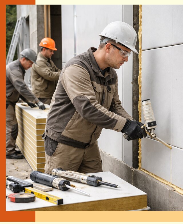 Утепление сэндвич-панелей пенополиуретаном в Фрязино
