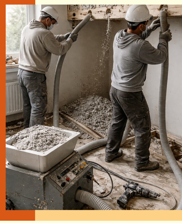 Заполнение пустот перекрытий пеной и наполнителями в Фрязино