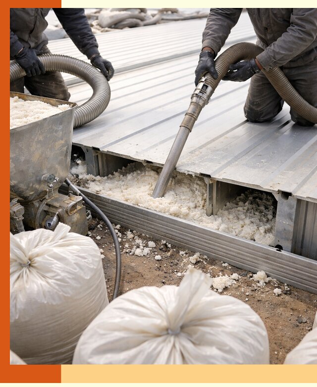 Заполнение пустот кровельных панелей пенными и мокрыми герметиками в Фрязино