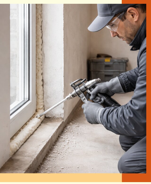 Герметизация стыков ППУ в Фрязино от 1714 руб. за м2 — утепление примыканий под ключ | ТепломастерФрз