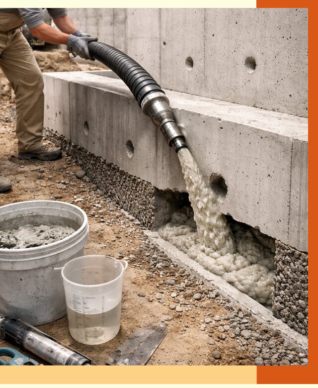 Заполнение полостей фундамента в Фрязино от 7062 руб. под ключ | ТепломастерФрз