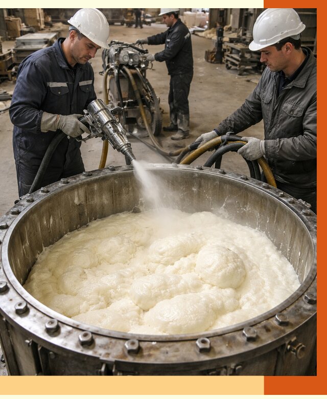 Заливка ППУ в емкости в Фрязино от 7529 руб. — утепление емкости под ключ | ТепломастерФрз