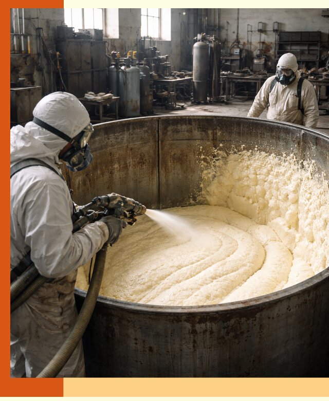 Заливка ппу в емкости с полной изоляцией и герметизацией в Фрязино