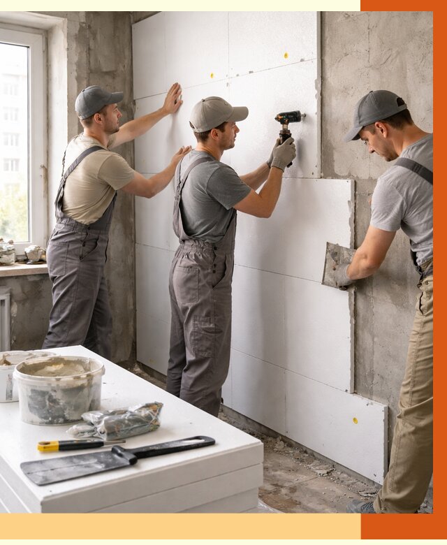 Утепление пенопластом домов и стен в Фрязино от 1921 руб. — ТепломастерФрз