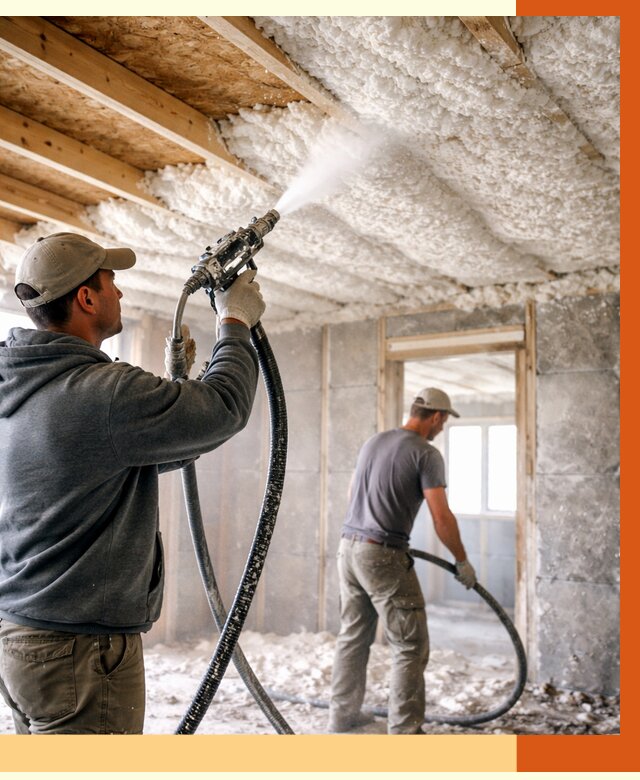 Утепление пеноизолом в Фрязино от 1662 руб./м2 под ключ | ТепломастерФрз