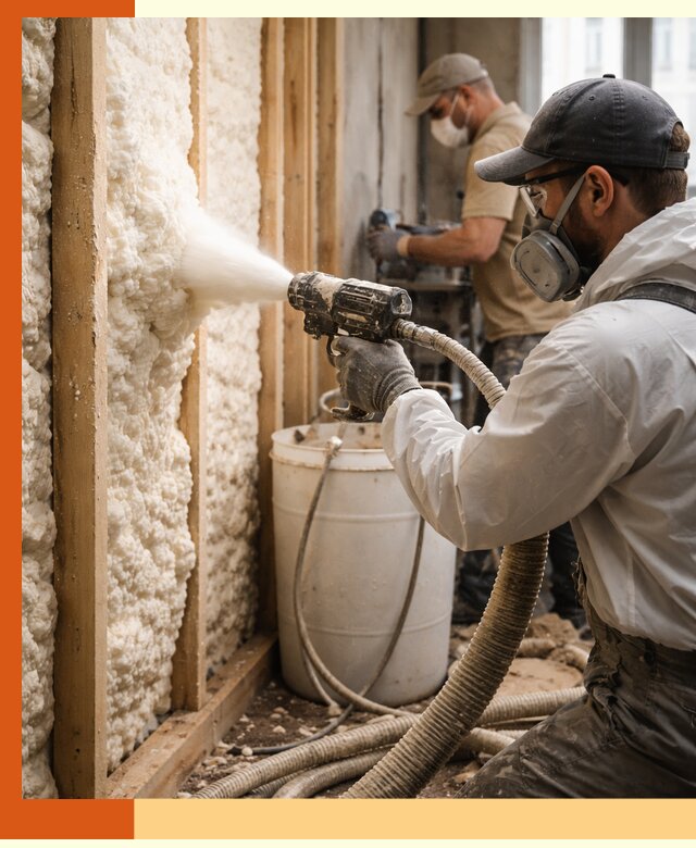 Утепление пеноизолом жилых и коммерческих объектов в Фрязино