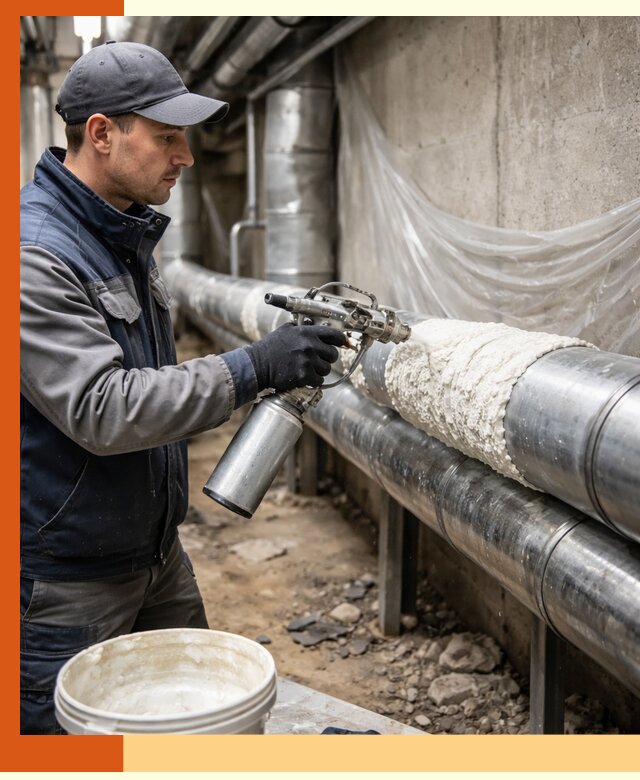 Утепление труб жидкой теплоизоляцией в Фрязино